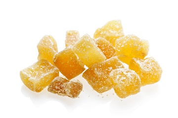 Image showing Candied ginger pieces