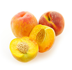 Image showing Peaches isolated on white