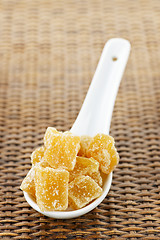 Image showing Candied ginger pieces
