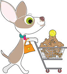 Image showing Chihuahua Shopping