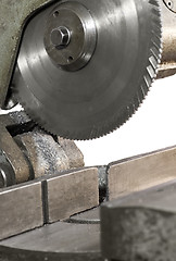 Image showing circular saw in close up