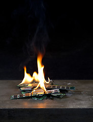 Image showing burning RAM