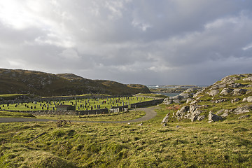 Image showing isolated cemetery in scotland