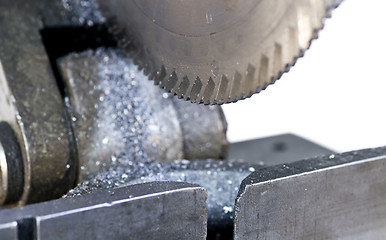 Image showing circular saw in close up