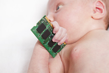 Image showing nursling with random access memory