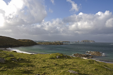 Image showing coastal landscape on scottish isle