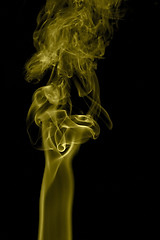 Image showing Green smoke, nice for  colored abstract background