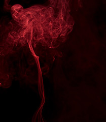 Image showing red Smoke on black background