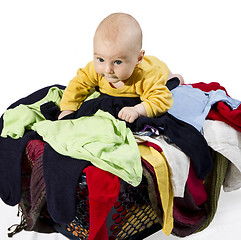 Image showing young child with washing