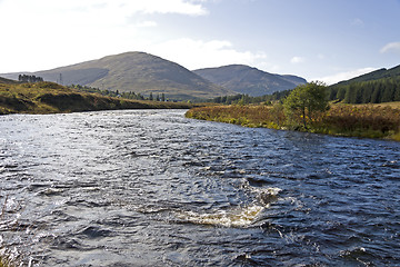 Image showing blue river in the heart of scotland