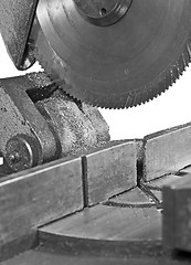 Image showing circular saw in close up