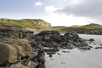 Image showing coastal landscape on scottish isle