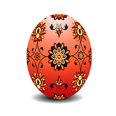 Image showing Easter egg painted