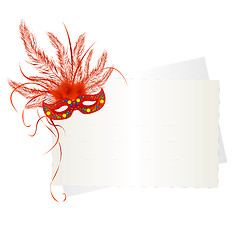 Image showing Mardi Gras mask and card