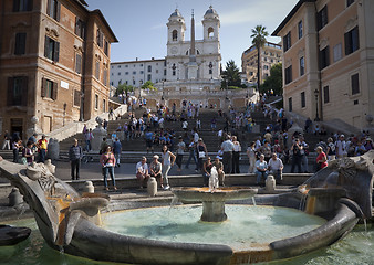 Image showing Morning by Spanish Steps