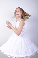 Image showing dancing little girl