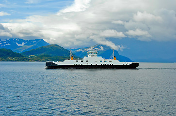 Image showing ferryboat on the fjord