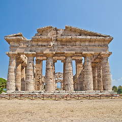 Image showing Paestum temple - Italy