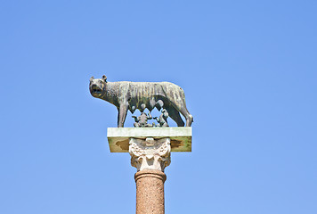 Image showing Wolf with Romulus and Remus