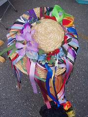 Image showing Colorful Derby hat