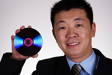 Image showing People with compact disc