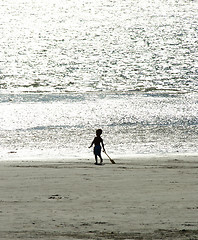 Image showing Child on the Beach