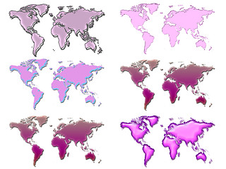 Image showing Six worlds pink