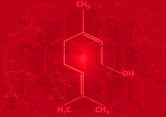 Image showing The chemical structural formula of spirit