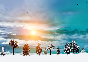 Image showing Winter landscape