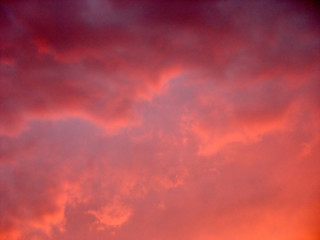 Image showing Sunset Pink Clouds 2