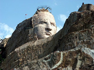 Image showing Crazy Horse  - half-profile