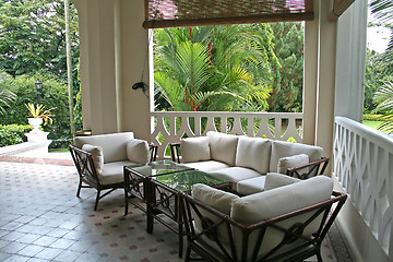 Image showing Tropical colonial architectur