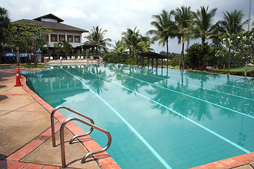 Image showing Tropical swimming pool