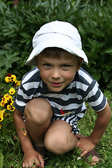 Image showing Boy in Nature