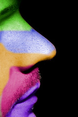 Image showing nose in colour