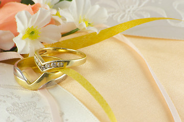 Image showing wedding ring cushion