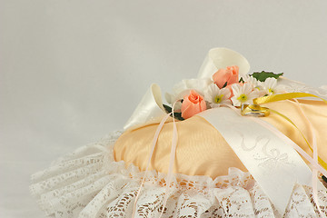 Image showing wedding ring cushion