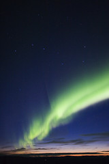 Image showing Aurora, twilight and big dipper