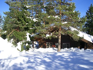 Image showing House in deep snow