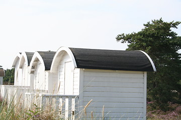 Image showing Cottages beside the sea