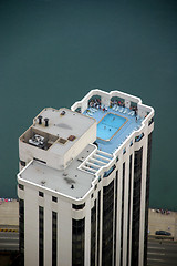 Image showing Chicago - Skyscraper Top with Swimming Pool