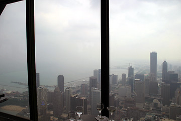 Image showing Chicago - South side on a foggy day