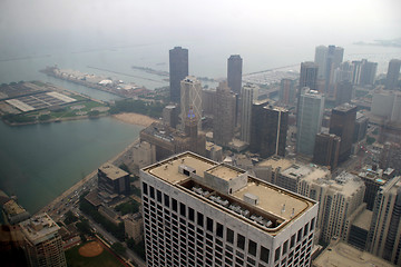 Image showing Chicago - South view and Navy Pier