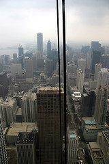 Image showing Chicago - South side on a foggy day