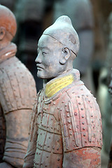 Image showing Painted Terra-Cotta warrior