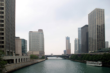 Image showing Chicago - Skyscrapers and River