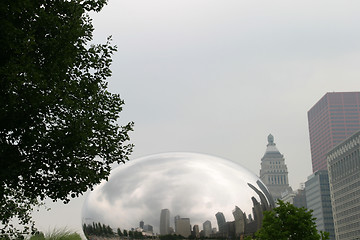 Image showing Chicago - Skyline Reflections