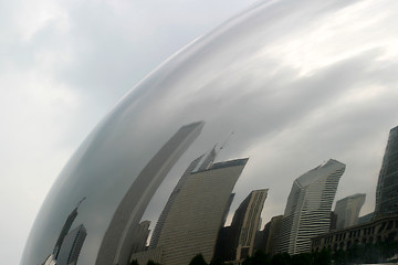 Image showing Chicago - Skyline Arched Reflections