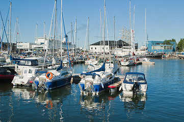 Image showing TALLINN, ESTONIA - JULY 17 - yacht arrived at  