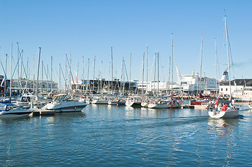 Image showing TALLINN, ESTONIA - JULY 17 - yacht arrived at  